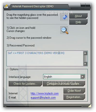 Asterisk Password Decryptor Serial